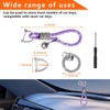 KANDUJIMU Bling Car Keychain, Glitter Crystal Keychain Ring Strap with