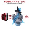 Filtro de aire universal ZSDTRP para motocicletas, 60 mm, compatible