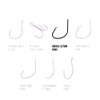 Team Catfish Double Action 5/0 Circle Hooks (4 Pack) Wide