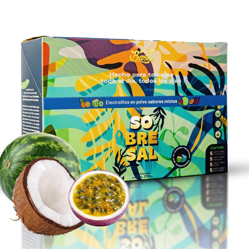 Electrolitos en Polvo con Sabor Bask Caja de 20 Sobres
