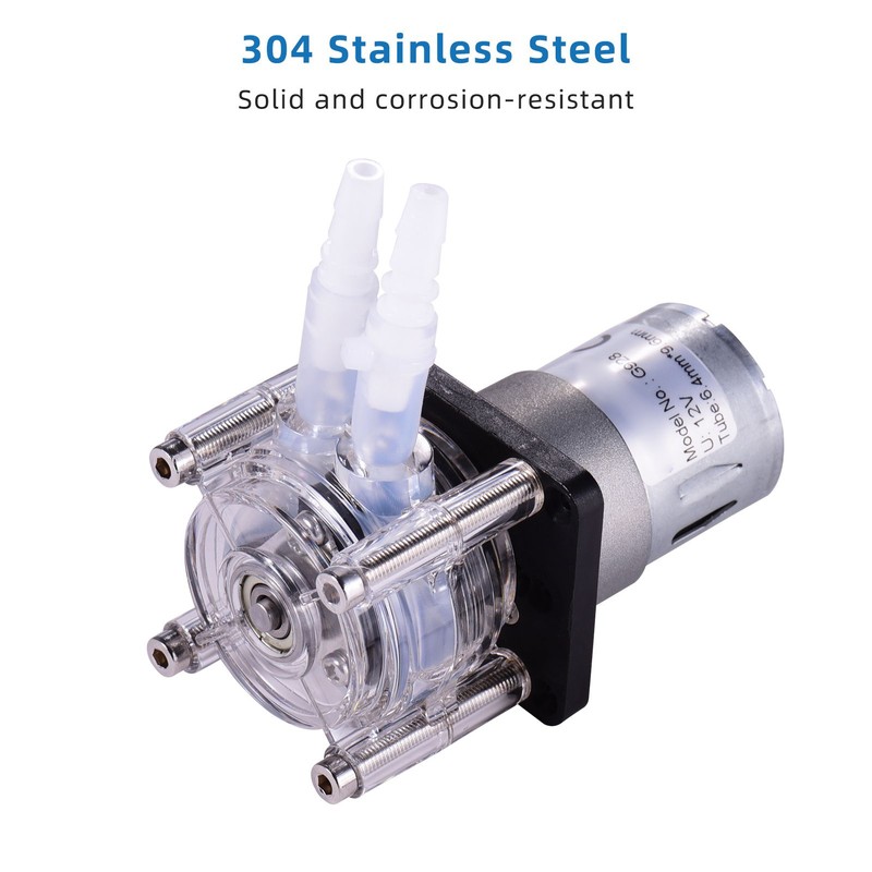 GROTHEN DC 24V Peristaltic Pump with Silicone Tubing High Water
