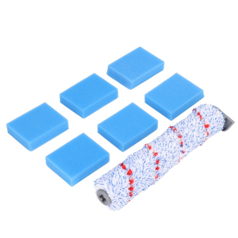 Brush Roller Filter Sponges Set for HF10E‑01 Vacuum Cleaner Part