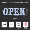 30"x10" Extra Large Open Sign for Business with 14 Selectable