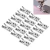 15 Pcs Overlock Presser Foot Universal Stainless Steel Snap On