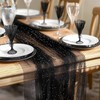 PATIKIL 10Ft Pearl Table Runner, Sheer Tulle Fabric Lace Tablecloth