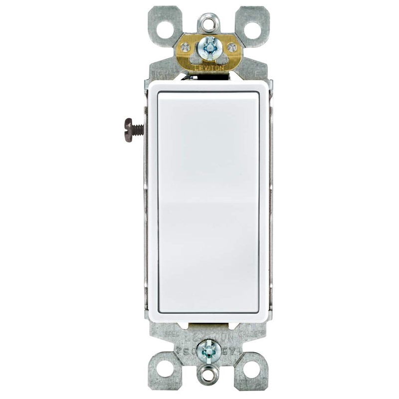 Leviton Antimicrobial 15 Amp 120/277V Decora Rocker 3-Way AC Quiet