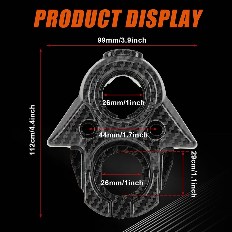 Key Switch Cover for Surron, PSLER Carbon Fiber Pattern Ignition