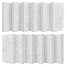 Fire Bricks, WoodStove Firebricks, 2400F Light Weight High Temperature Insulated Brick Replacement for Wood Stoves,Fireplaces, Kiln and Forging Ovens, Size 9" X 4-1/2" X 1-1/4", 12 Pieces, White Color