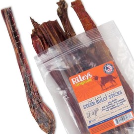 Riley's Steer Sticks - Odor Free, Single Ingredient Dog Treat - Specification: 12" Steer Sticks- 5ct