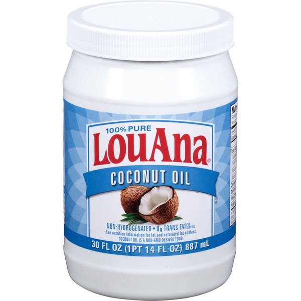 LouAna Aceite de coco 100% puro, Coconut Oil 100% pure