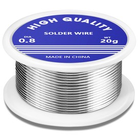 Solder Wire,0.8mm Soldering Wire Lead Free Sn99.3 Cu0.7 with Rosin Core for Electronic Electrical Soldering Components Repair and DIY. (20g)