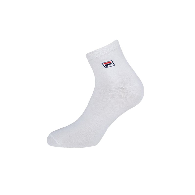 Fila F9303 Unisex Calze Quarter Tinta Unita, Taglia 43/46, Bianca,