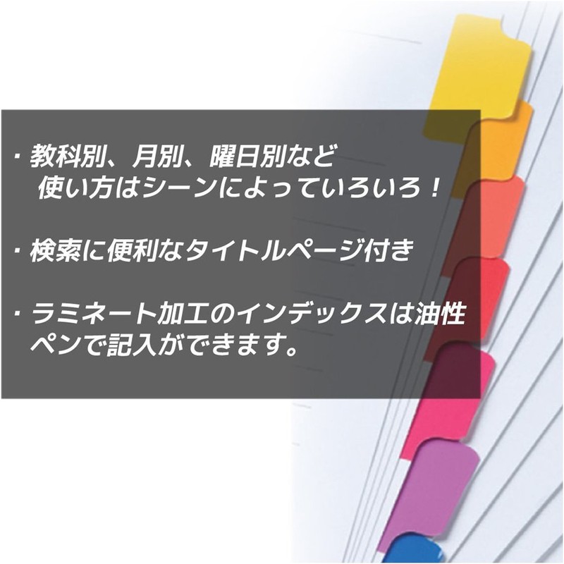 Maruman A4 Index Laminated Clear Pockets for Wide