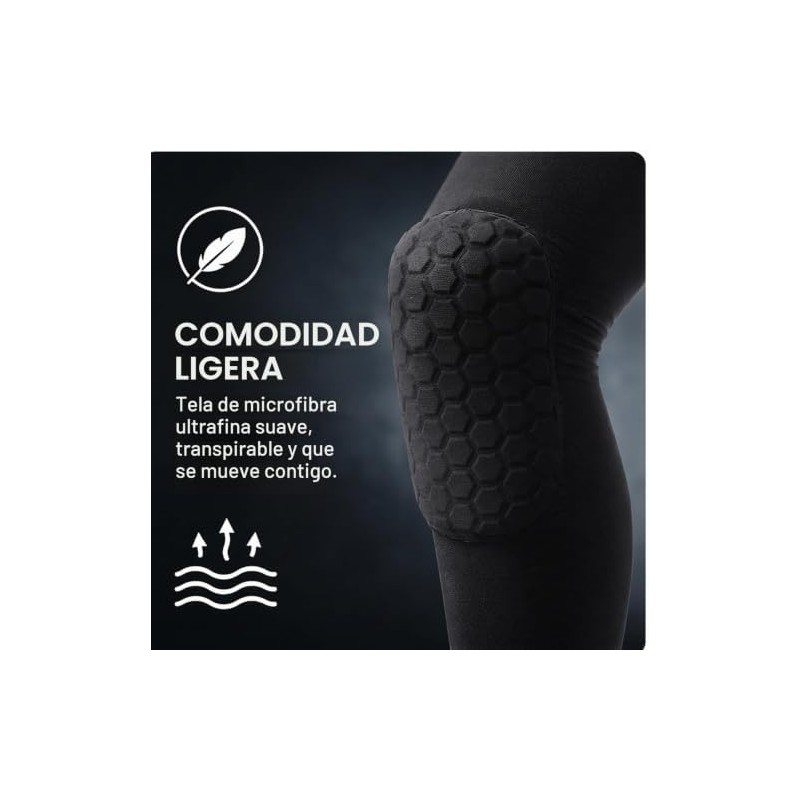 Keenso Rodillera de 2 Piezas, Rodillera de Compresión, Rodillera para