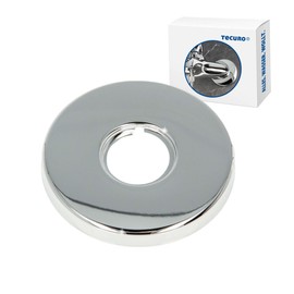 'Tecuro Thread Rosette (1/2) Diameter 22 mm x 24 mm Diameter x Height 20 mm Chrome-Plated Brass