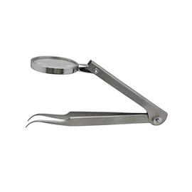 Magnifying Tweezers, Tweezers, Splinter Tweezers with Magnifying Glass - 13 cm