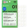 caraseoul Parches Hidrocoloides para el Acné (10/12 mm, 44 Unidades)