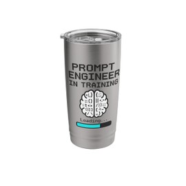 Prompt Engineer in Training – Funny AI Coding Design Stainless Steel Insulated Tumbler