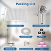 12" All Metal Shower Head, High Pressure Rainfall Shower Head/Handheld