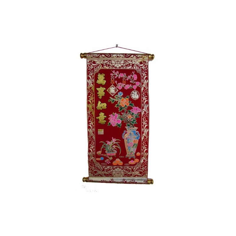 Feng Shui Import Red Scroll - Ru Yi