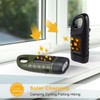 Mudder 4 Pack Hand Crank Solar Powered Flashlight Emergency Rechargeable