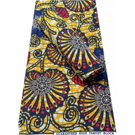 Unbranded Polyester Veritable Ankara Wax Print-Sell by 6 Yards- for Dresses