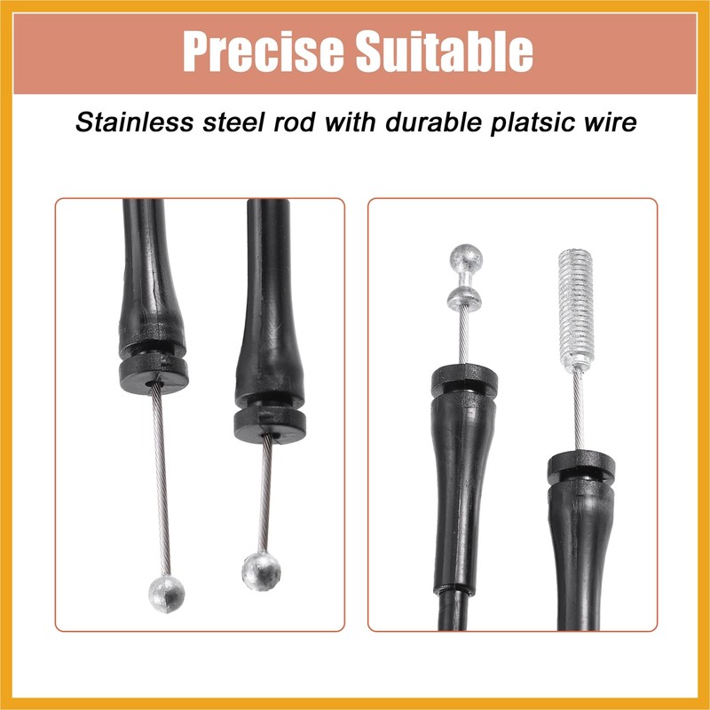 Partuto 2 Pcs Door Latch Release Cable for Ford F150