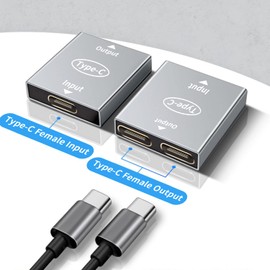 Duttek USB C Splitter, USB Typ C 1 auf 2 Splitter, USB C Buchse Adapter, Dual USB C Ladegerät unterstützt PD Schnellladung, kompatibel mit den meisten Android oder Typ USB C Smartphones