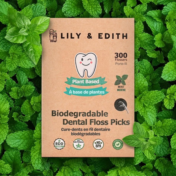 LILY & EDITH LILY & EDITH Biodegradable Dental Floss Picks