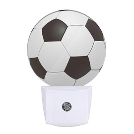 Uanvaha American Football Night Light Popular Sports Play Soccer Ball LED Dusk to Dawn Night Lamp Auto Sensor for Bedroom Bathroom Hallway Living Room