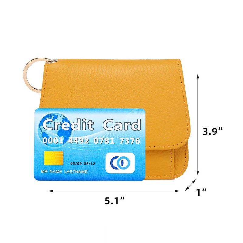 Mudono Small Wallet for Women RFID Blocking Genuine Leather Card
