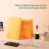 Fuxury Kraft Bubble Mailer 4x8 Inch 100 Pack，Strong Adhesion Padded