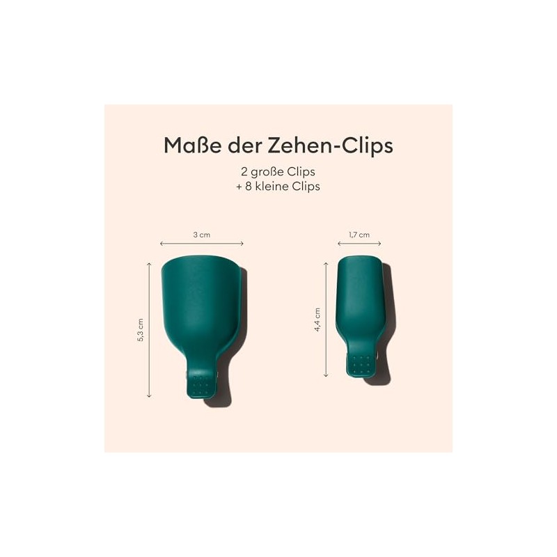 Manucurist - 10 Zehennagel Nagellackentferner Clips - Zubehör zum Entfernen