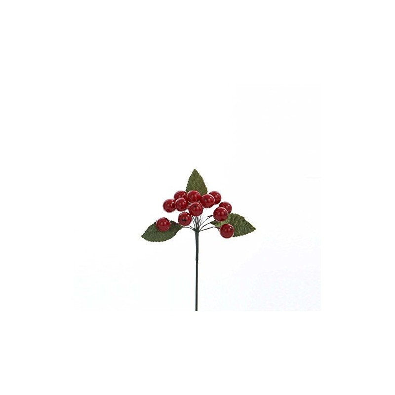 Christmas Flower Floral Single Small Red Berry Cluster