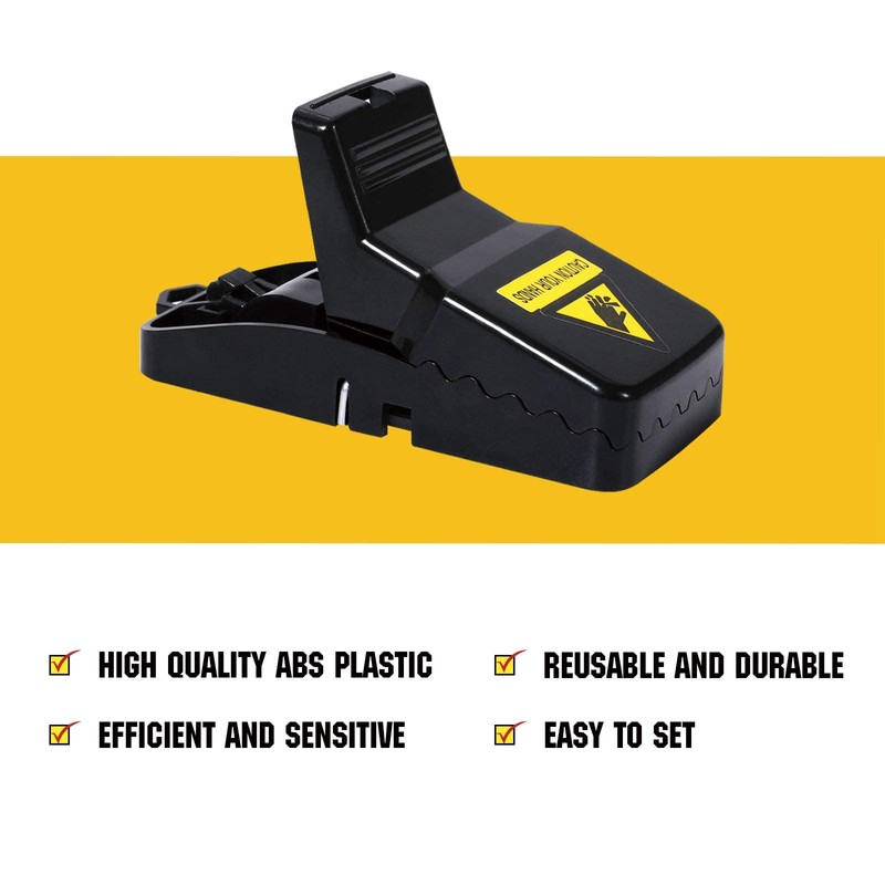 6 Pack Mouse Traps Indoor for Home,Mice Traps for House,Reusable