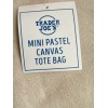 Trader Joe’s Mini Pastel Canvas Tote Bag Set Of 4