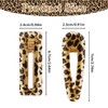 Mabor 4 Pieces Leopard Print Hair Clips Women 2 Styles