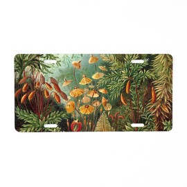 CafePress Vintage Plants Decorative Aluminum License Plate, Front License Plate, Vanity Tag