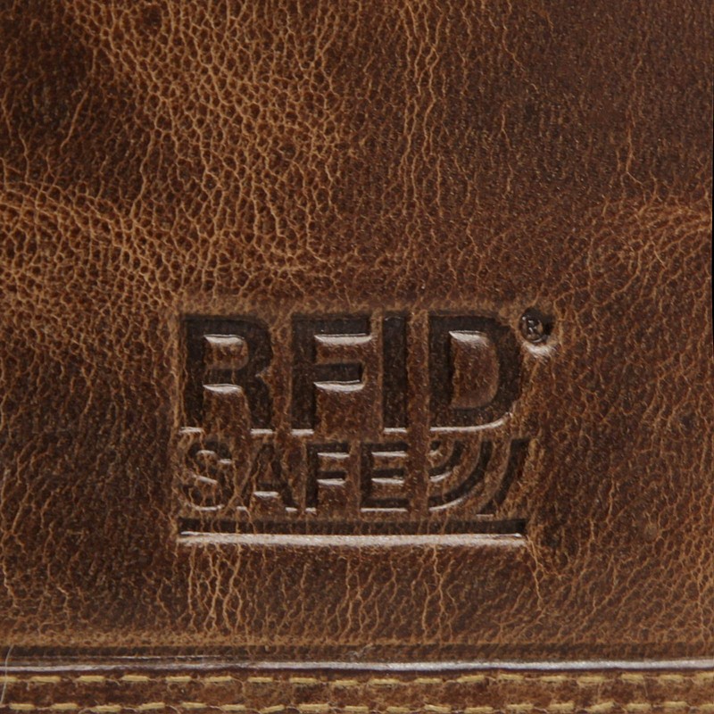 BAGAN 020792 Women's Purse Genuine Leather Brown, brown, Einheitsgröße