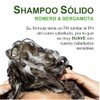 Shampoo Sólido de Romero y Bergamota, Control de Caída,100gr