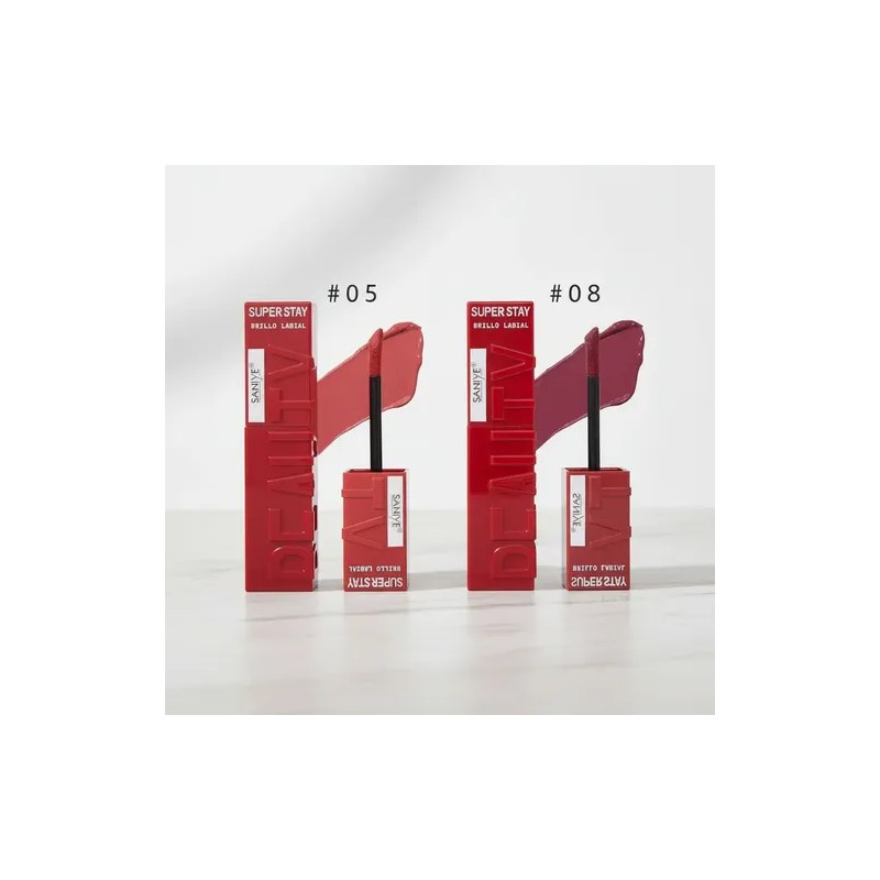 Set 6 Labiales Líquidos Color Cobertura Total Tonos Intensos