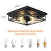 2 Pack Flush Mount Ceiling Light Fixture, Black Hallway Light,