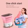 Portable Mini Washing Machine – Foldable 11L Washer for Dorms,