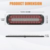 AT-HAIHAN Pack of 2 Oval Red LED Trailer Stop Brake