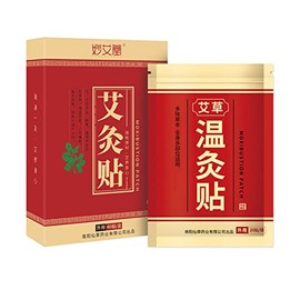 40 Pcs Moxibustion Sticker Pure Nature Moxa Sticker Patch Chinese Traditional for Neck, Shoulder, Back, Waist, Legs, Body Ai Jiu Tie