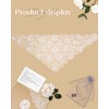 Bozidol Church Mantilla Catholic Veil: White Peony Flowers Embroidered Lace
