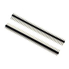 Unifizz 2.54mm Pitch Right Angle Single Row Male Pin Header Bent Pin Circuit Connector for PCB Board Prototyping Pack of 13