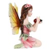 Ebros Fairy Garden Kneeling Fairy Holding Ladybug Figurine 3.25" H