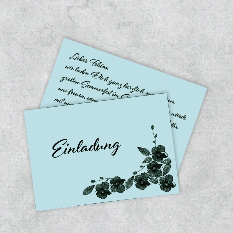 50 Sheets DIN A5 Paper - Light Blue - 120