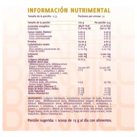 DR. WILL Colágeno Hidrolizado En Polvo 500g Con Ácido Hialurónico, Biotina, Probióticos y Enzimas Digestivas, Sin Sabor, 33 Porciones, Suplemento Alimenticio